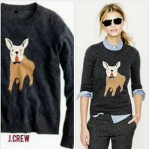 J. Crew Frenchie Bulldog Sweater